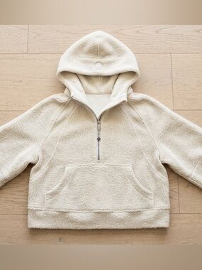 lululemon athletica Cream Sherpa Half-Zip Hoodie XS/S